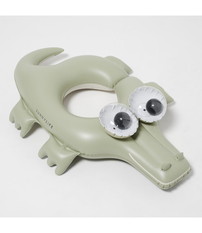 SunnyLife - Anneau de piscine pour enfants - Cookie the Croc - Crocodile - Kaki