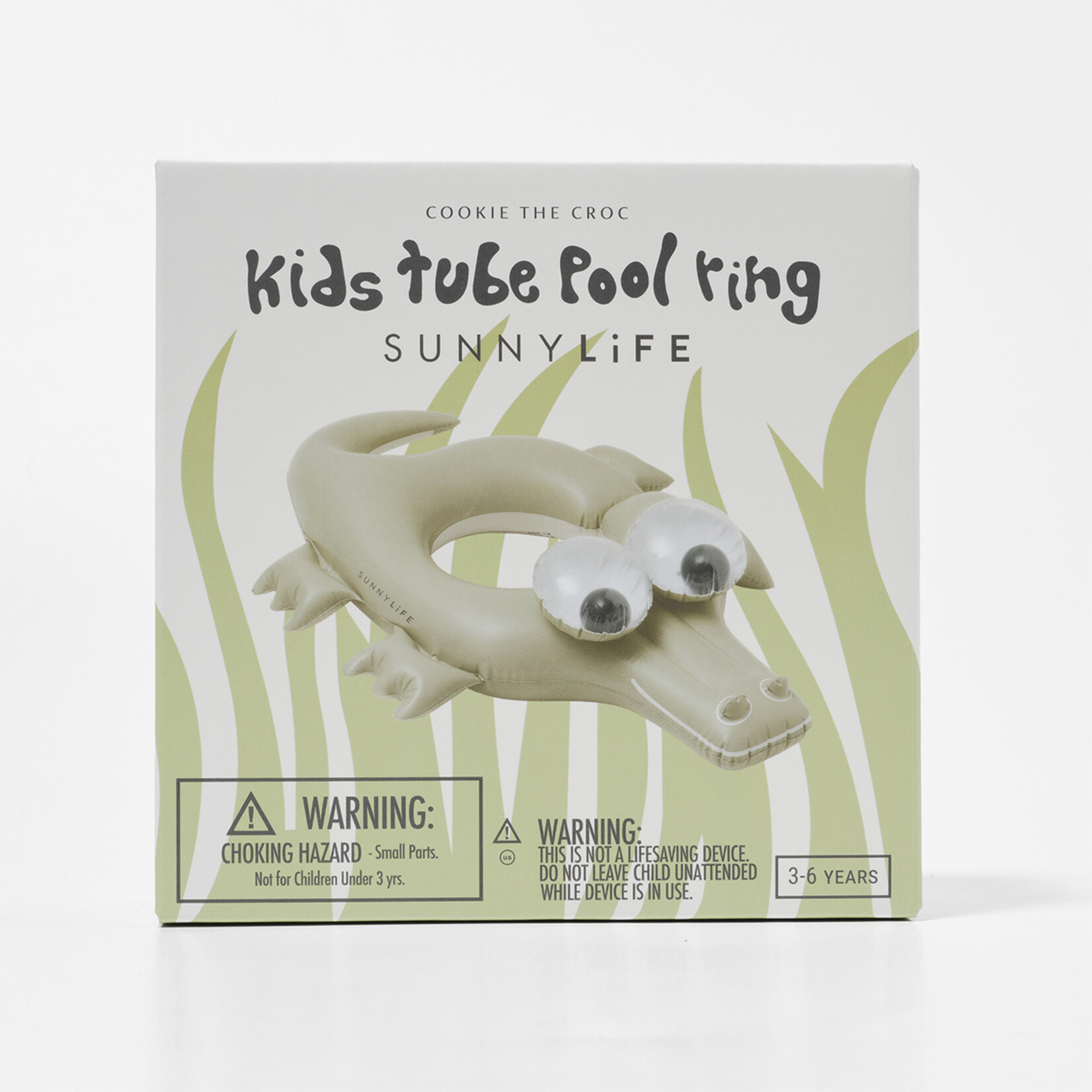 Sunnylife SunnyLife - Kinder zwembadring - Cookie de Croc - Krokodil - Kaki