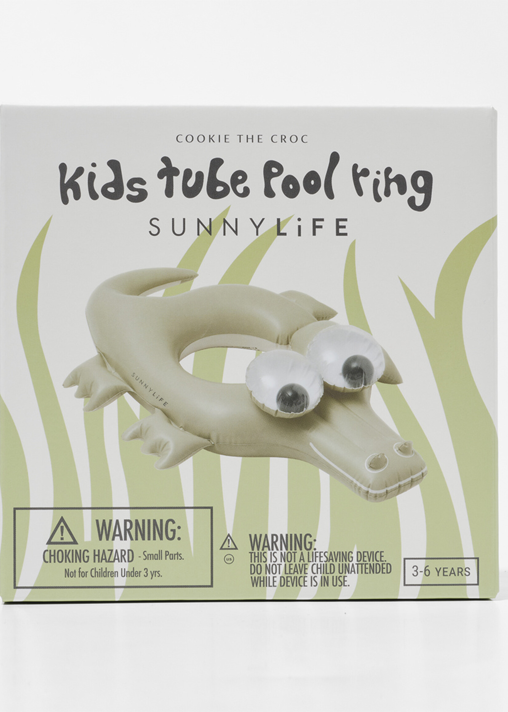 Sunnylife SunnyLife - Kinder zwembadring - Cookie de Croc - Krokodil - Kaki