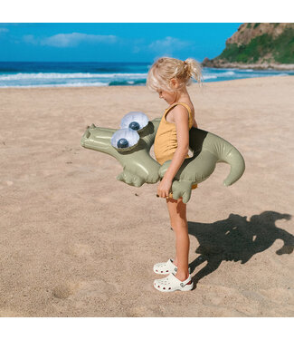 Sunnylife SunnyLife - Anneau de piscine pour enfants - Cookie the Croc - Crocodile - Kaki