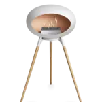 Le feu Le Feu - Bio Fireplace - White Ground High - chêne savonné - brûleur en acier