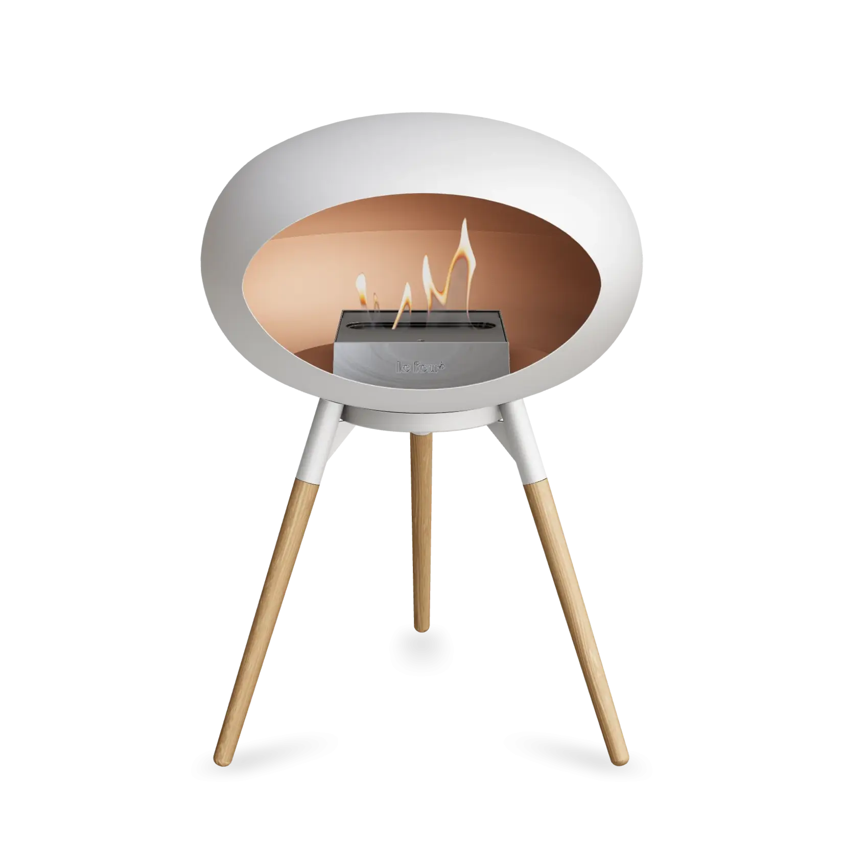 Le feu Le feu - Ground Wood Low - blanc - chêne savonné