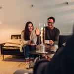 Höfats Höfats - SPIN1200 - foyer de table - Argent