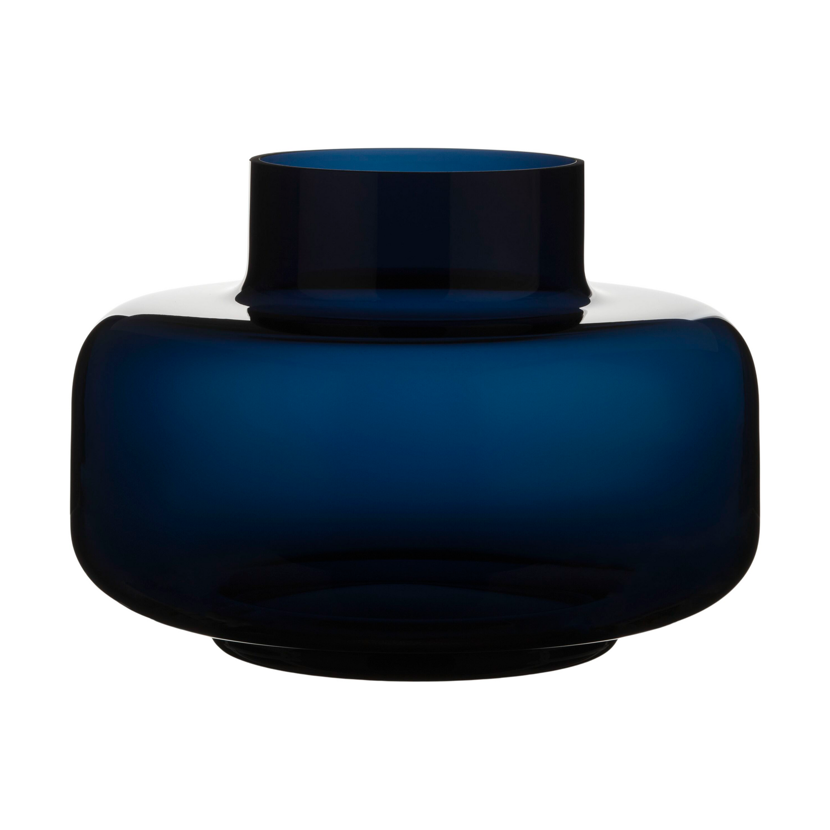 Marimekko Marinekko - URNA - Vaas - Glas - Navy Blue ( Donkerblauw)