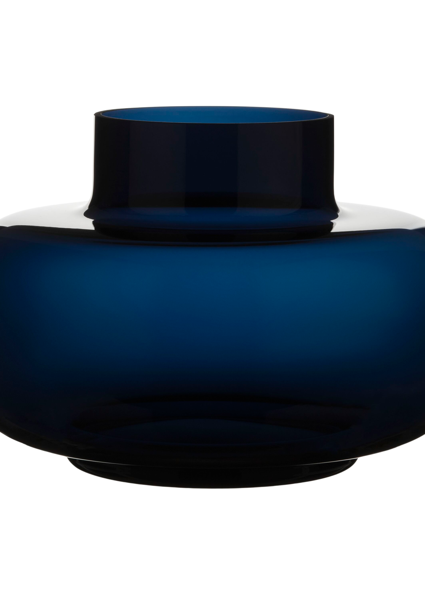 Marimekko Marinekko - URNA - Vase - Verre - Bleu marine ( Bleu foncé )