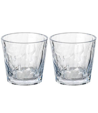 Koziol Koziol - Club No.22 - Super verre - 250ml - verre à eau - Lot de 2