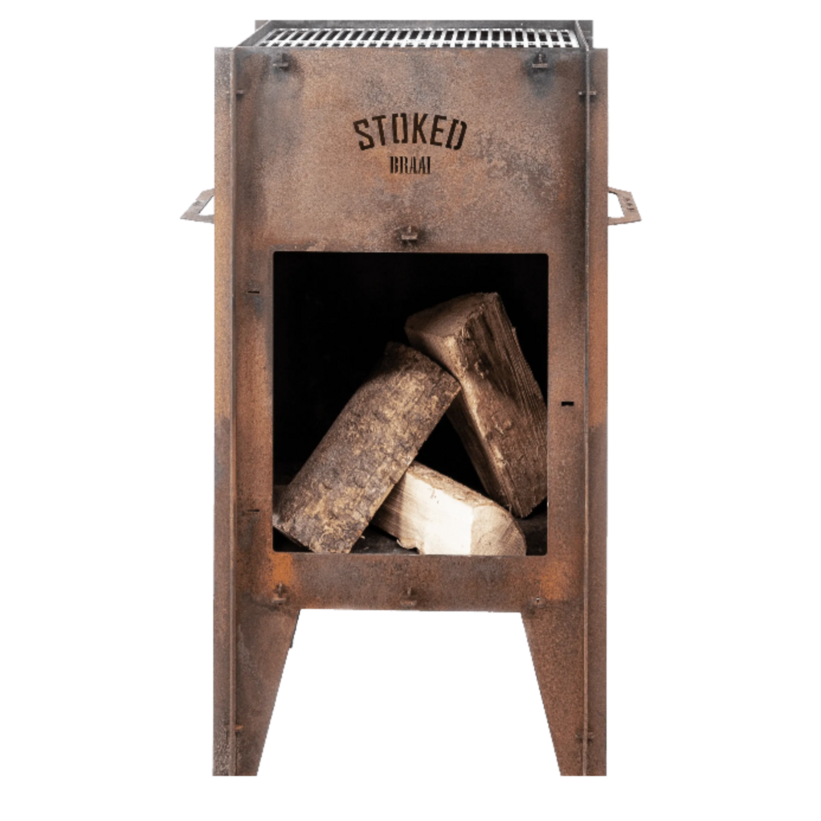 STOKED STOKED - Braai - Buitenhaard/BBQ - BASISMODEL- CorTen staal - incl. RVS Grill Rooster