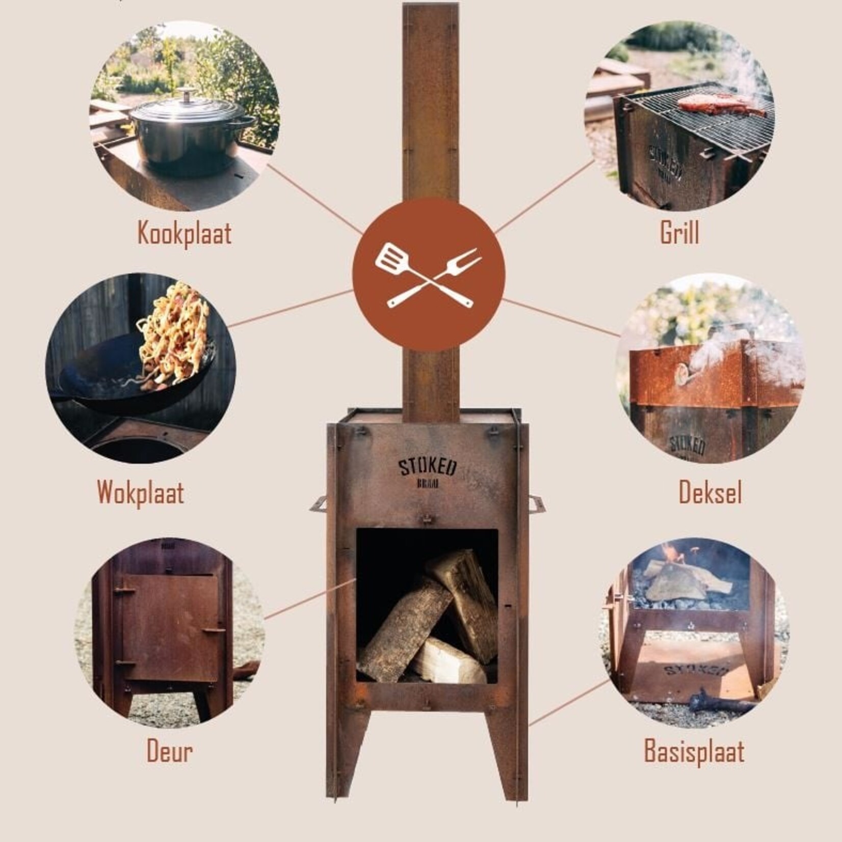 STOKED STOKED - Braai - Buitenhaard/BBQ - Lumberjack Edition