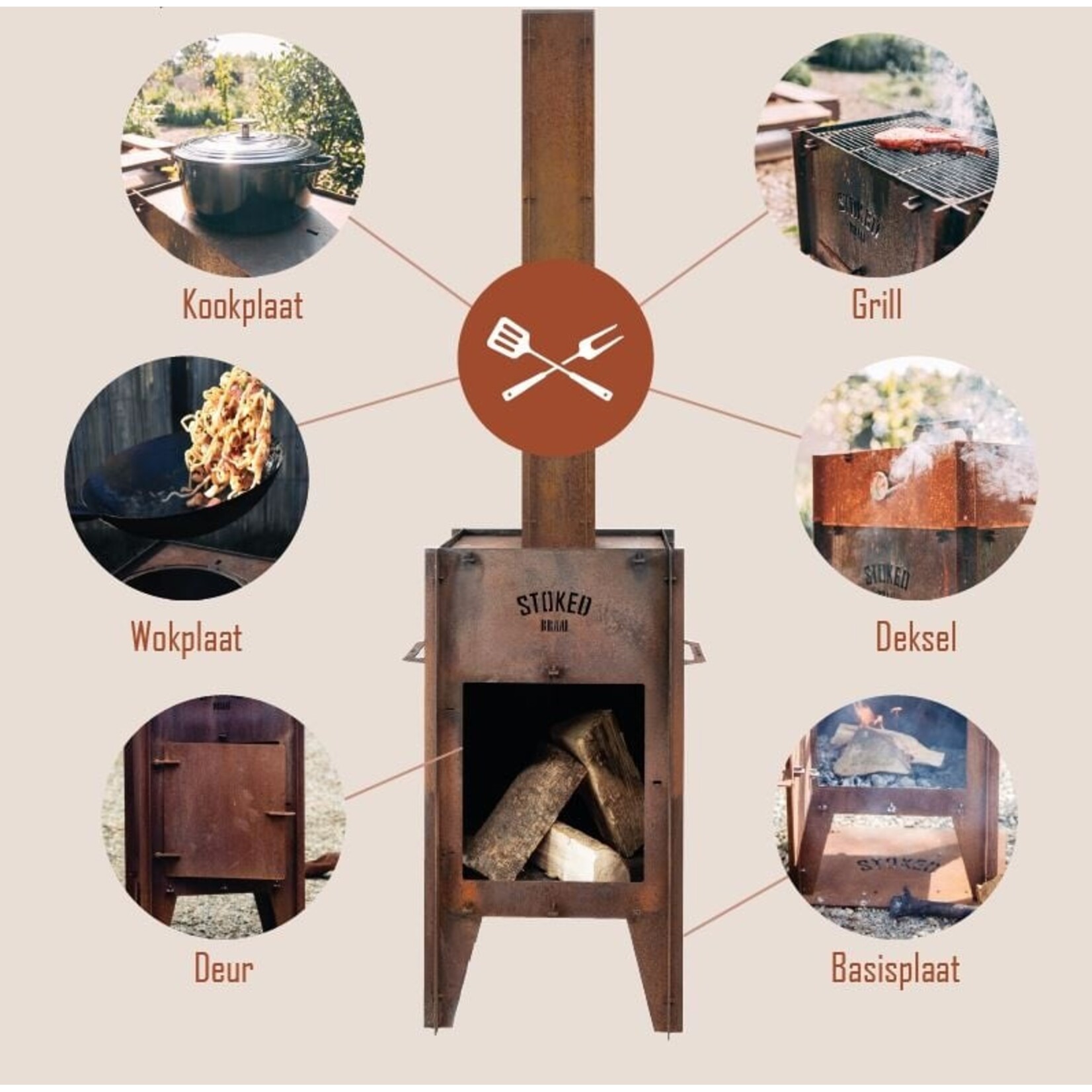 STOKED STOKED - Braai - Cheminée d'extérieur/BBQ -   Premium