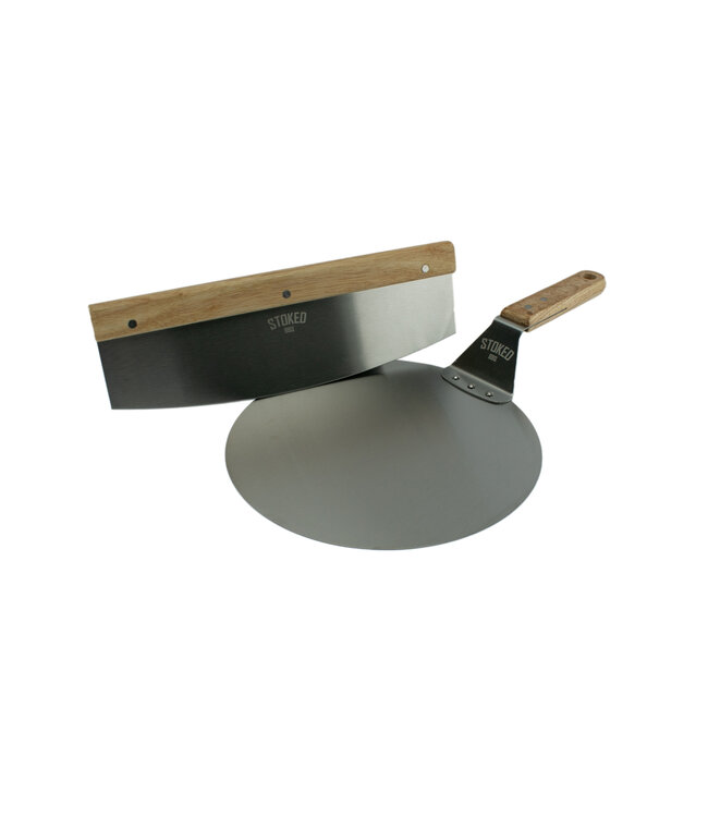 STOKED - BBQ - Outils à pizza - Pelle et trancheur à pizza