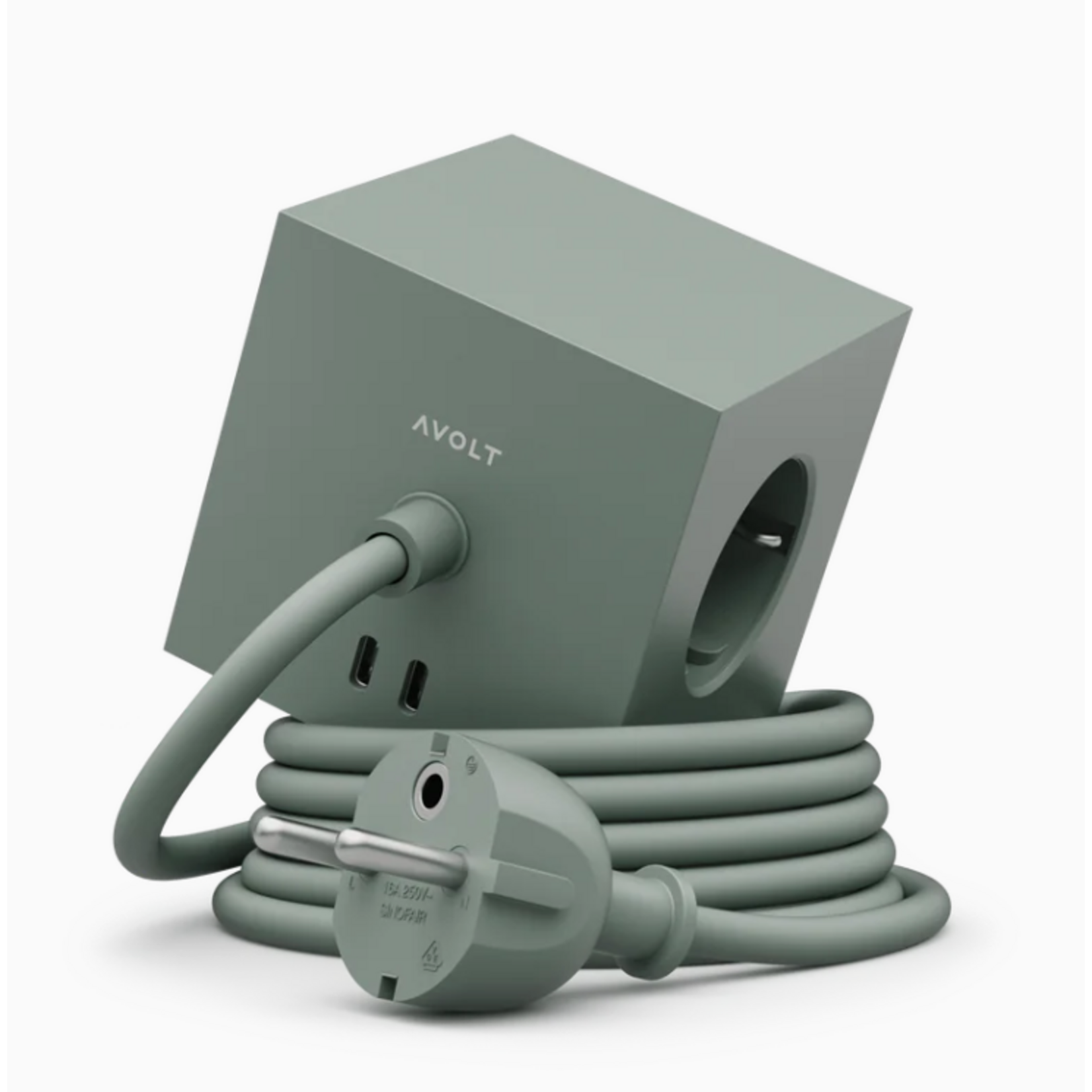AVOLT AVOLT - Square 1 - Adapter - 30W - Dual USBC - 1.8m - Oak Green