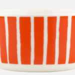 Marimekko Marimekko - Piccolo - Kom - 5dl - Oranje wit gestreept