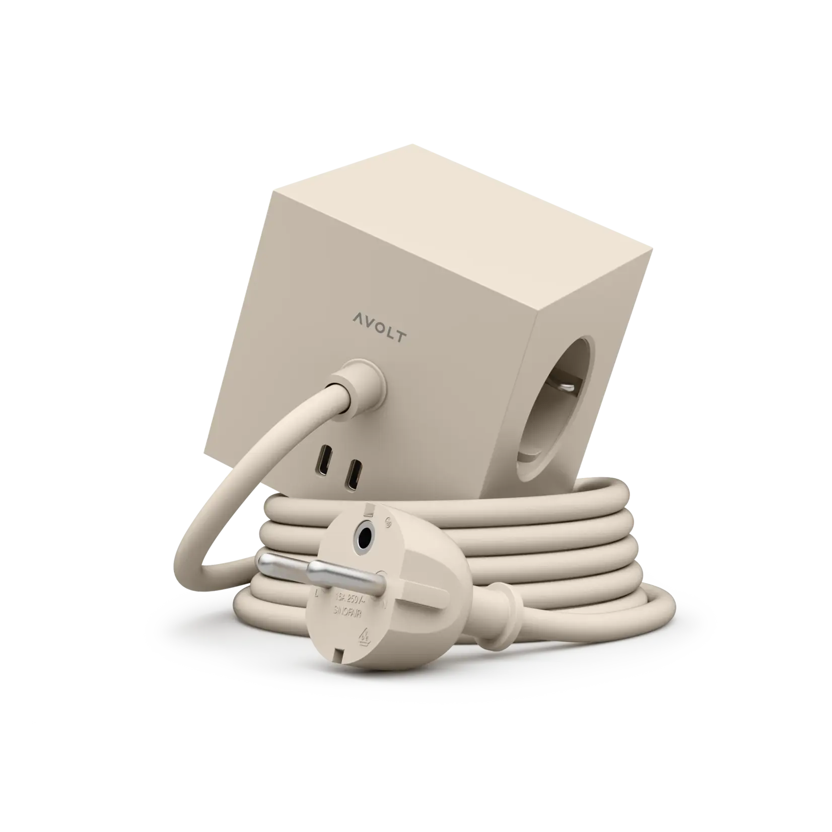 AVOLT AVOLT - Square 1 - Adapter - USB-C - 30W - 3m - Nomad - Beige
