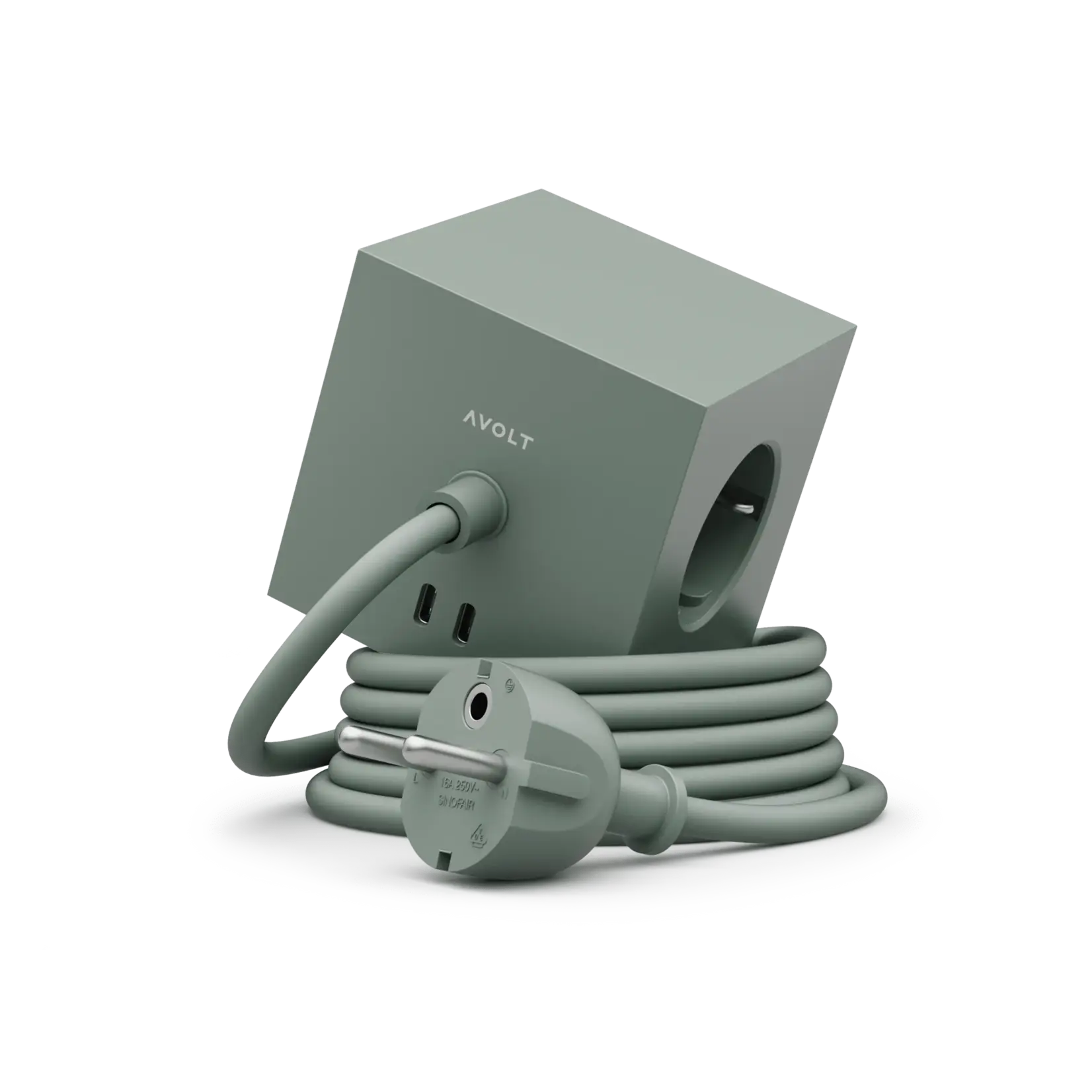 AVOLT AVOLT - Square 1 - Adapter - USB-C - 30W - 3m - Oak Green