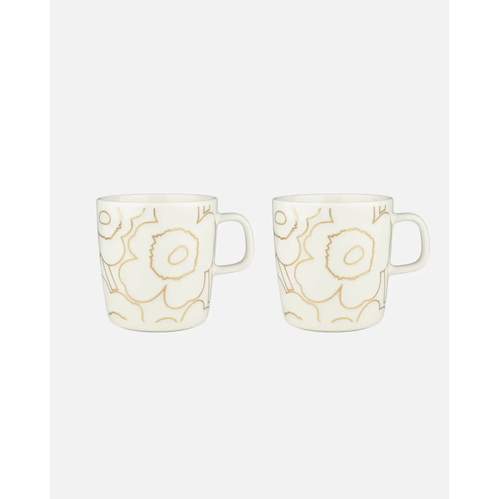 Marimekko Oiva / Piirto Unikko - Tasse - 4 dl - 2 stuks