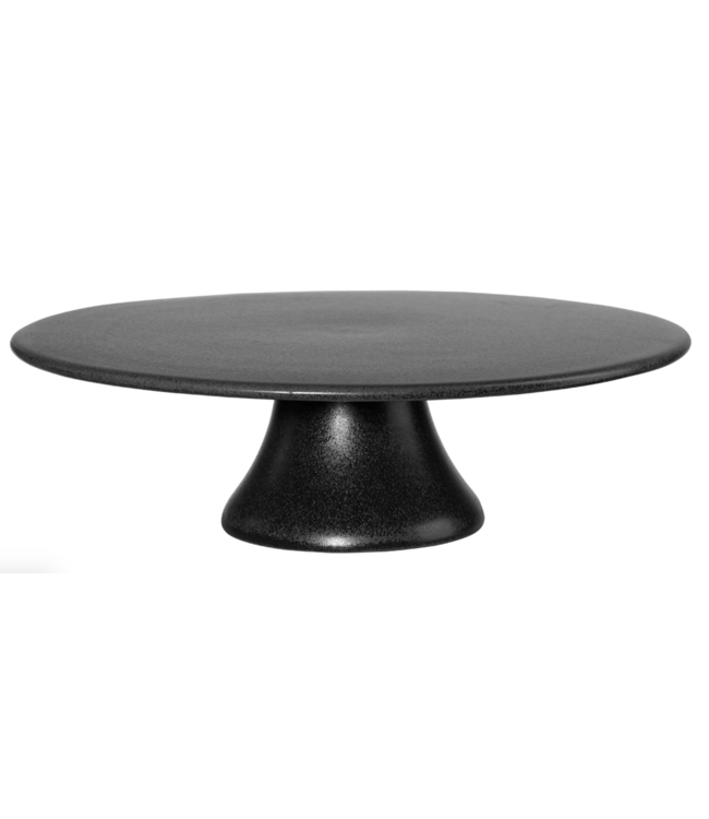 ASA ASA - Taartplateau - IRON - Aardewerk - Mat zwart - 29cm