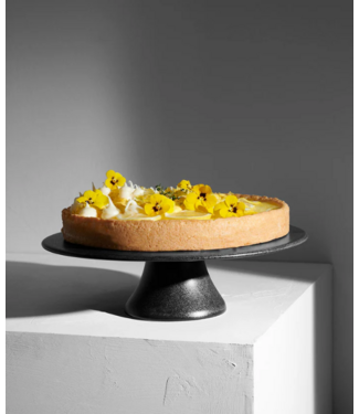 ASA ASA - Taartplateau - IRON - Aardewerk - Mat zwart - 29cm