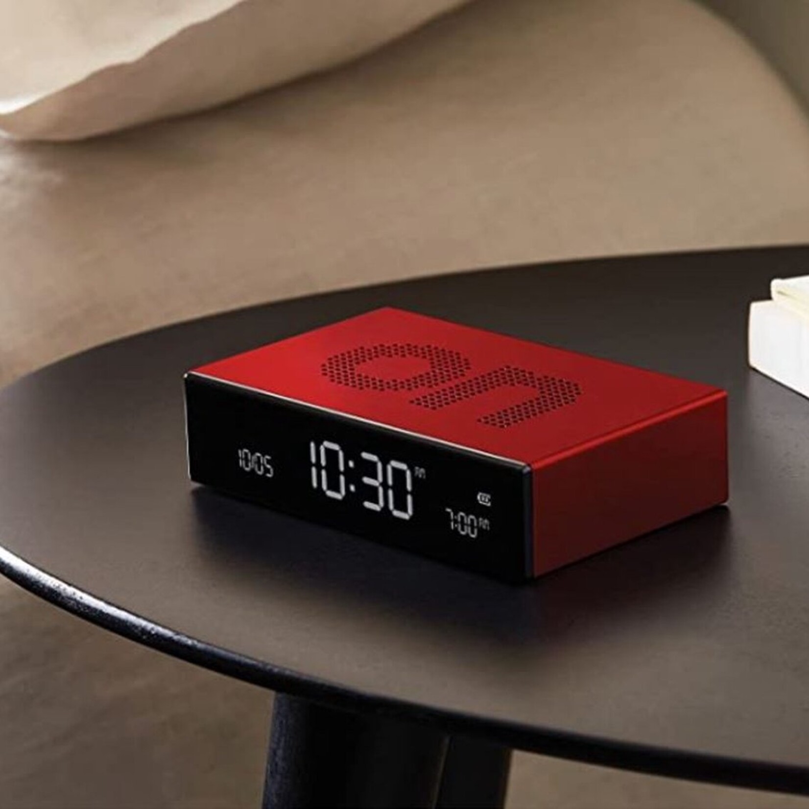 lexon Lexon - Flip - Premium - Réveil LCD réversible - Rouge