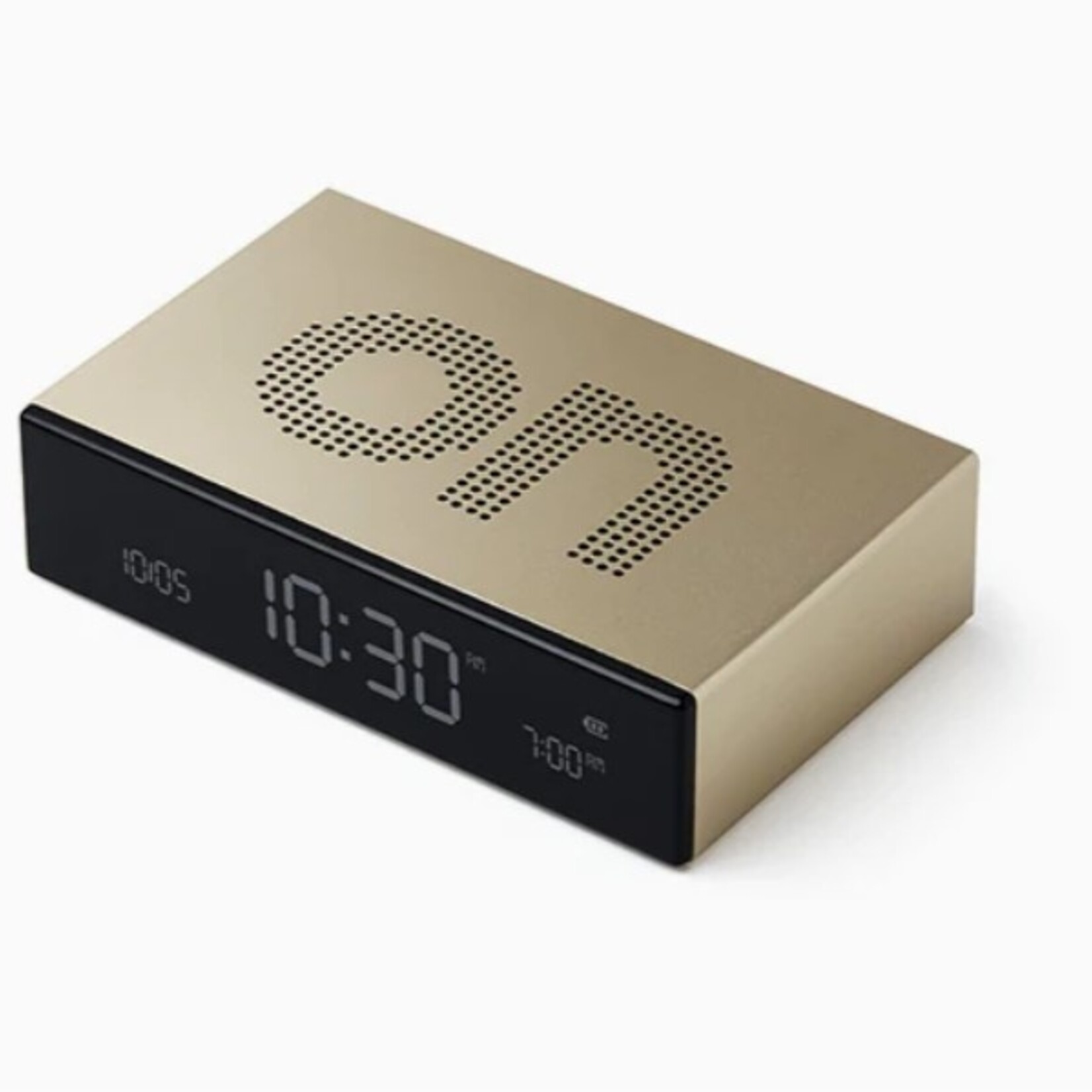 lexon Lexon - Flip - Premium - Réveil LCD réversible - l'or