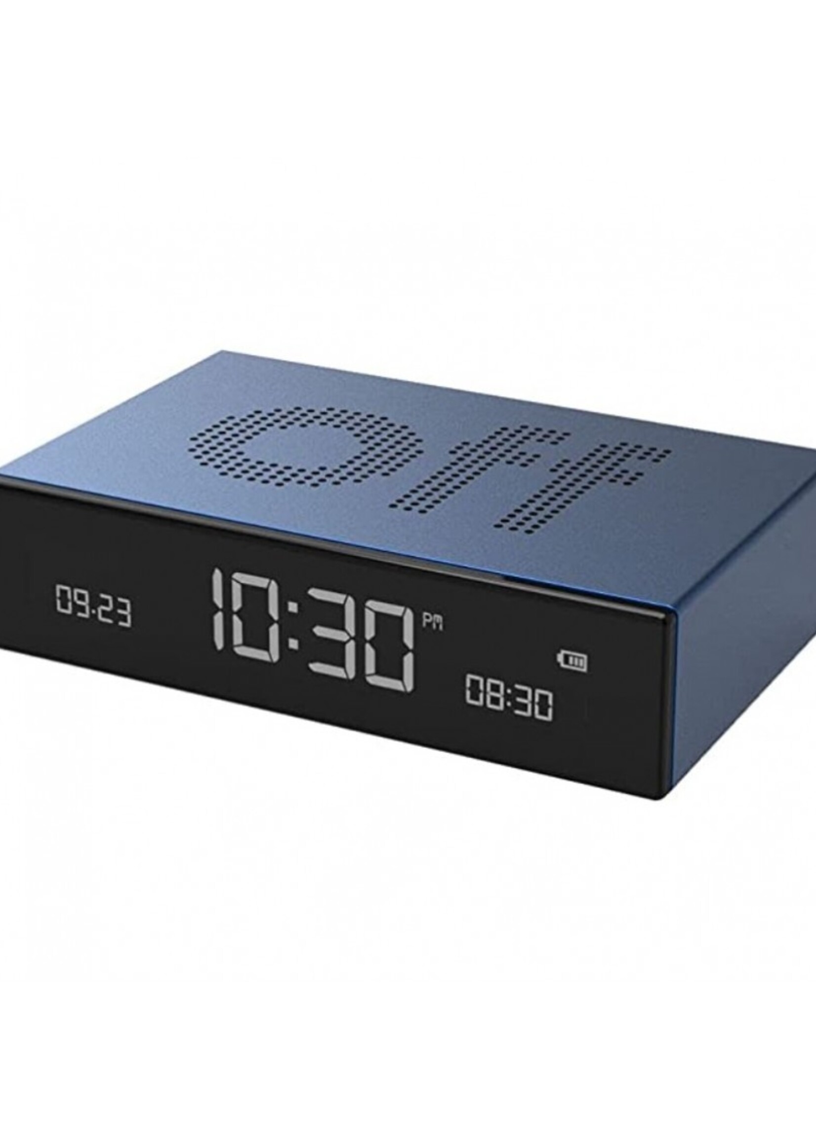 lexon Lexon - Flip - Premium - Omkeerbare LCD wekker - Donker Blauw