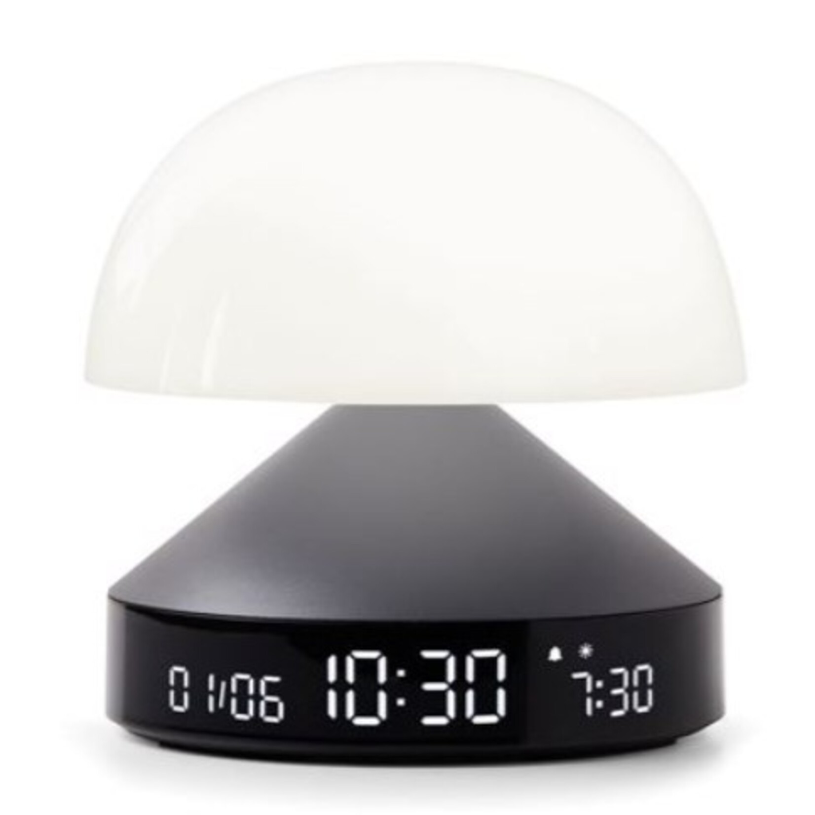 lexon Lexon - Mina - Sunrise - Wekker met zonsopgang licht - Grijs