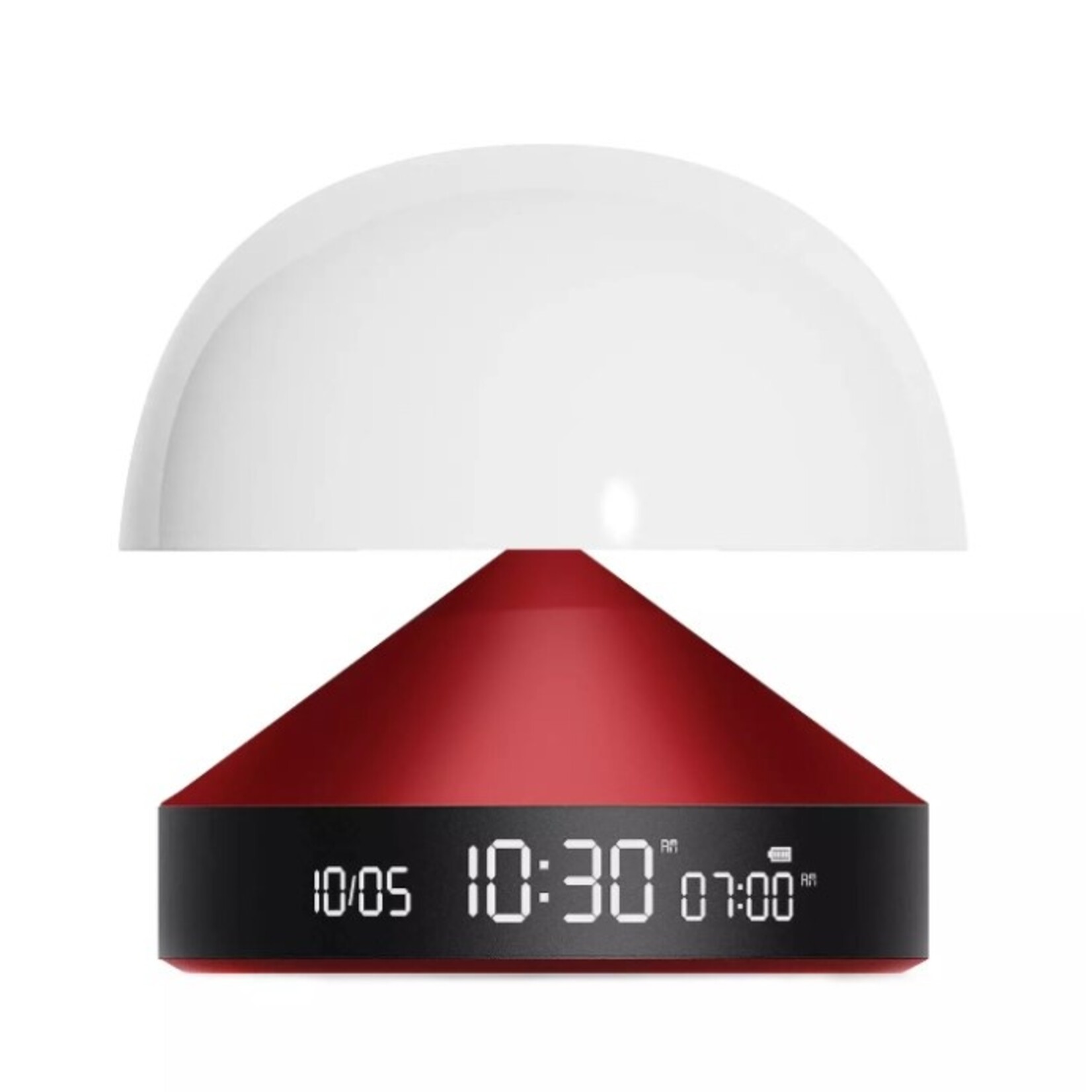 lexon Lexon - Mina - Sunrise - Wekker met zonsopgang licht - Donker Rood