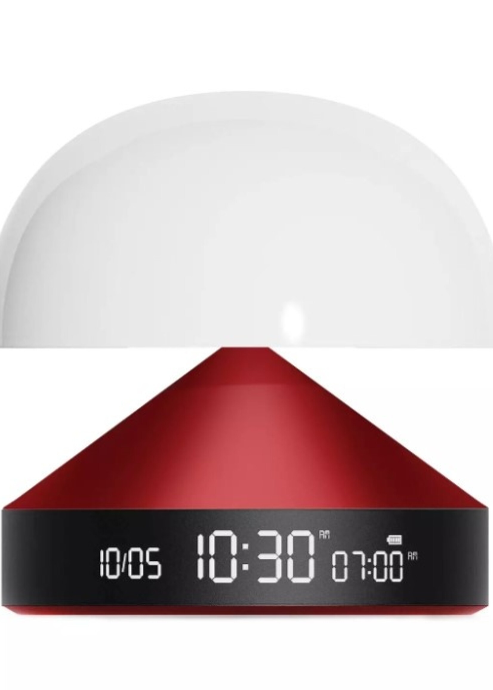 lexon Lexon - Mina - Sunrise - Wekker met zonsopgang licht - Donker Rood