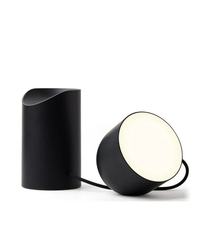 Lexon - ORBE - Lampe LED portable avec diffuseur amovible - Noir