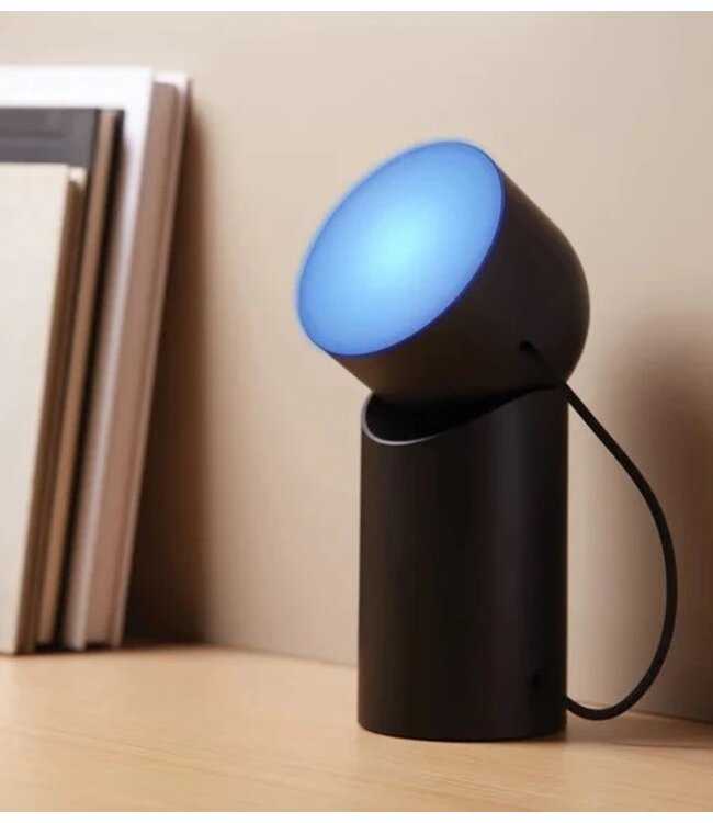 Lexon - ORBE - Draagbare LED-lamp met afneembare diffuser - Zwart