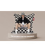 Original Slim Teddy Chess Zwart Ecru