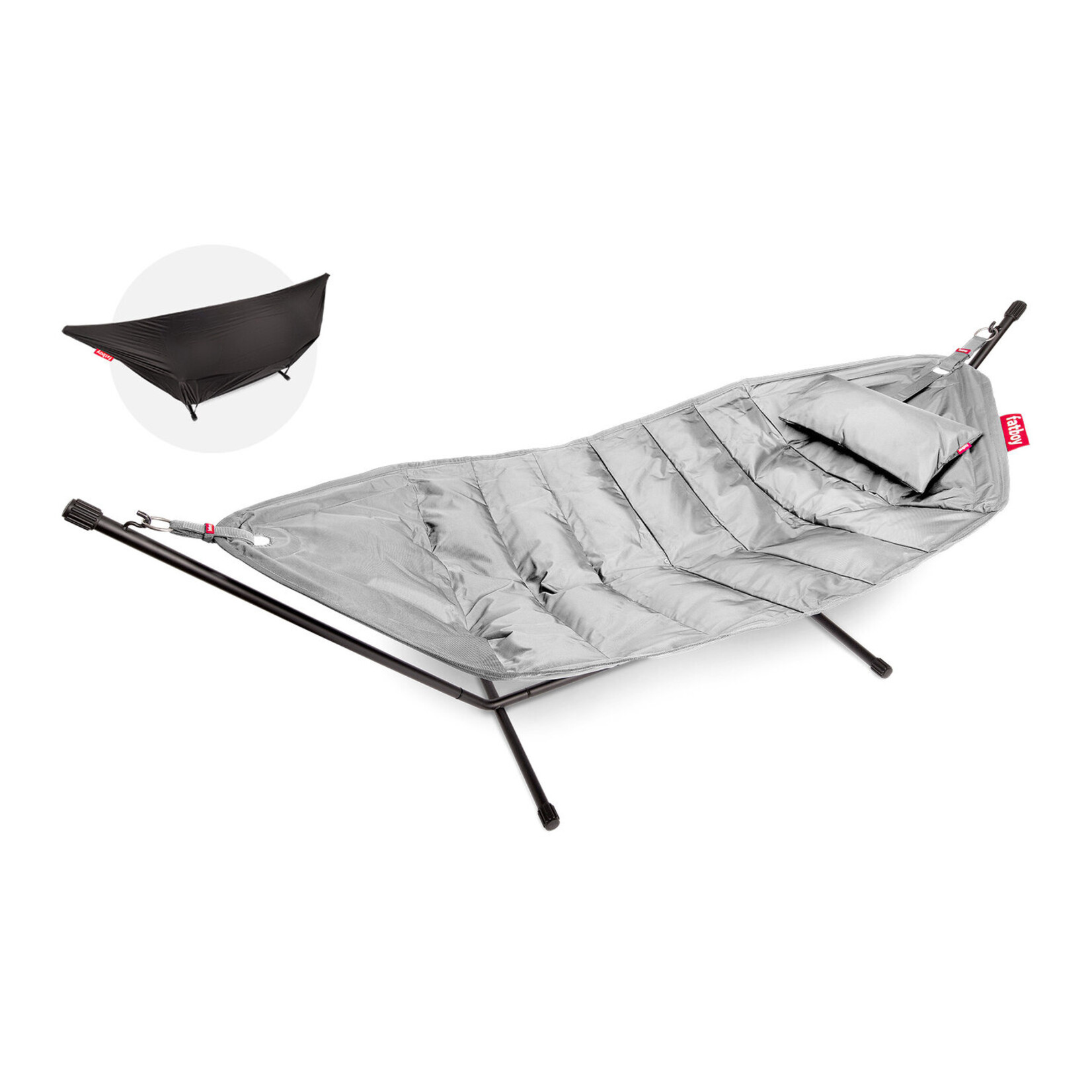 Fatboy Fatboy - Headdemock Deluxe + Rack noir - Gris clair