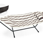 Fatboy Fatboy Headdemock Superb Deluxe Hangmat Streep Cacao Incl. Kussen en Beschermhoes