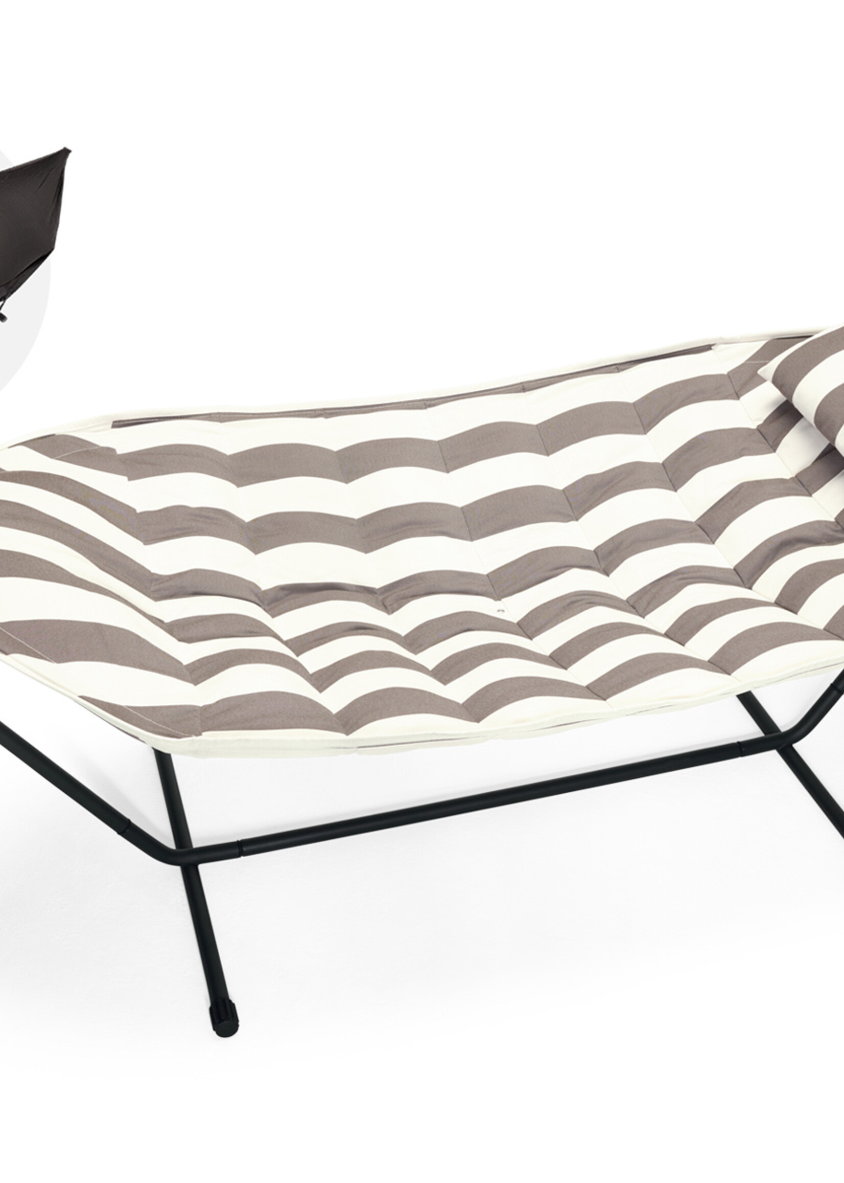 Fatboy Fatboy Headdemock Hamac de luxe Superb Rayure cacao avec coussin et housse de protection