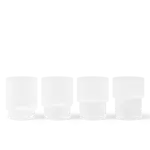 Ferm Living Ferm Living - Ripple glazen - set van 4 - Frosted