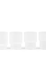 Ferm Living Ferm Living - Ripple glazen - set van 4 - Frosted