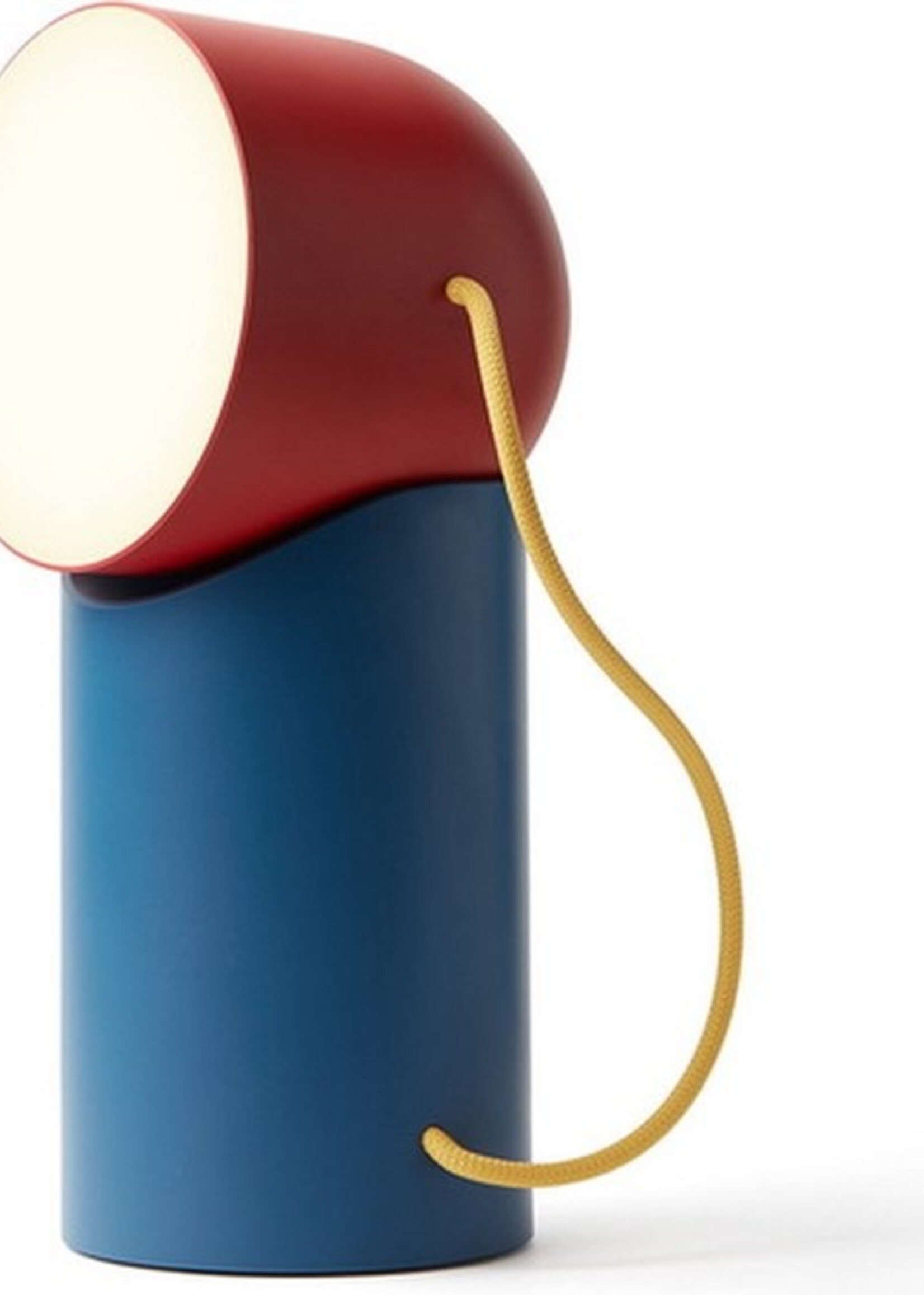 Lexon Lexon - ORBE - Draagbare LED-lamp met afneembare diffuser - Eend rood/blauw