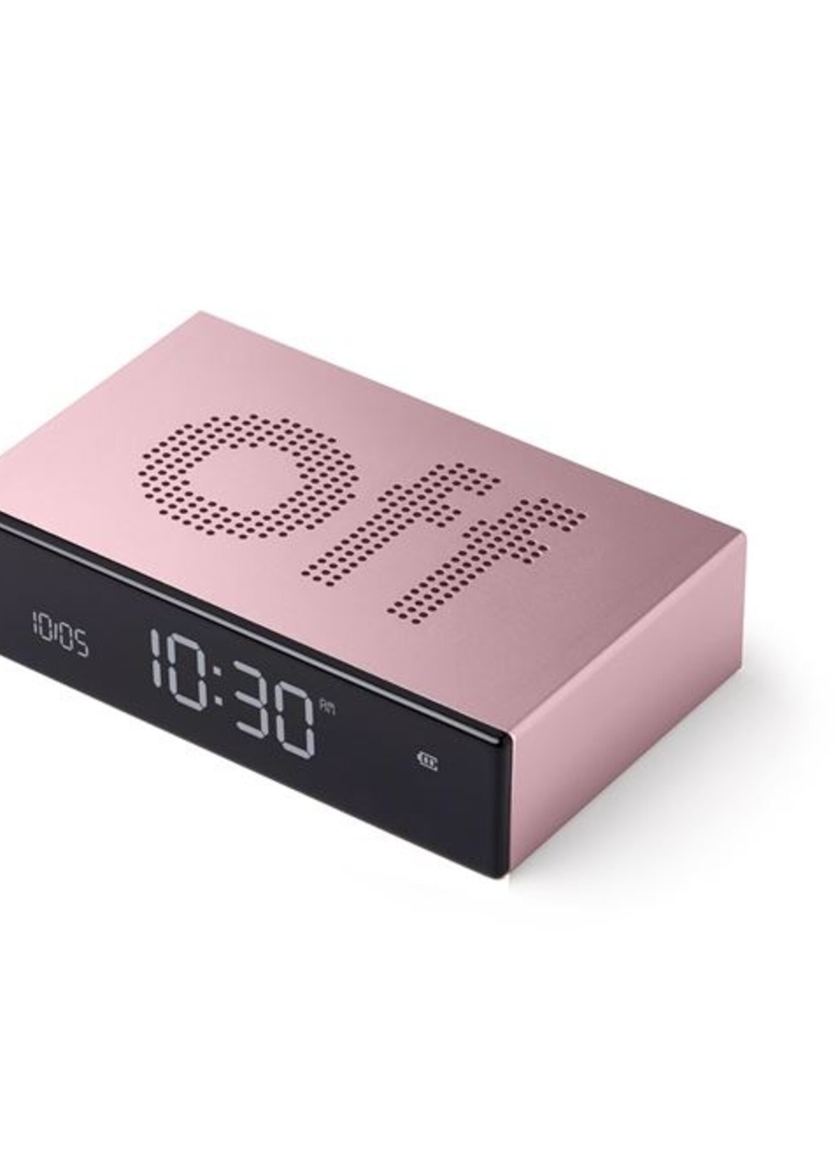lexon Lexon - Flip - Premium - Omkeerbare LCD wekker - Licht Roze