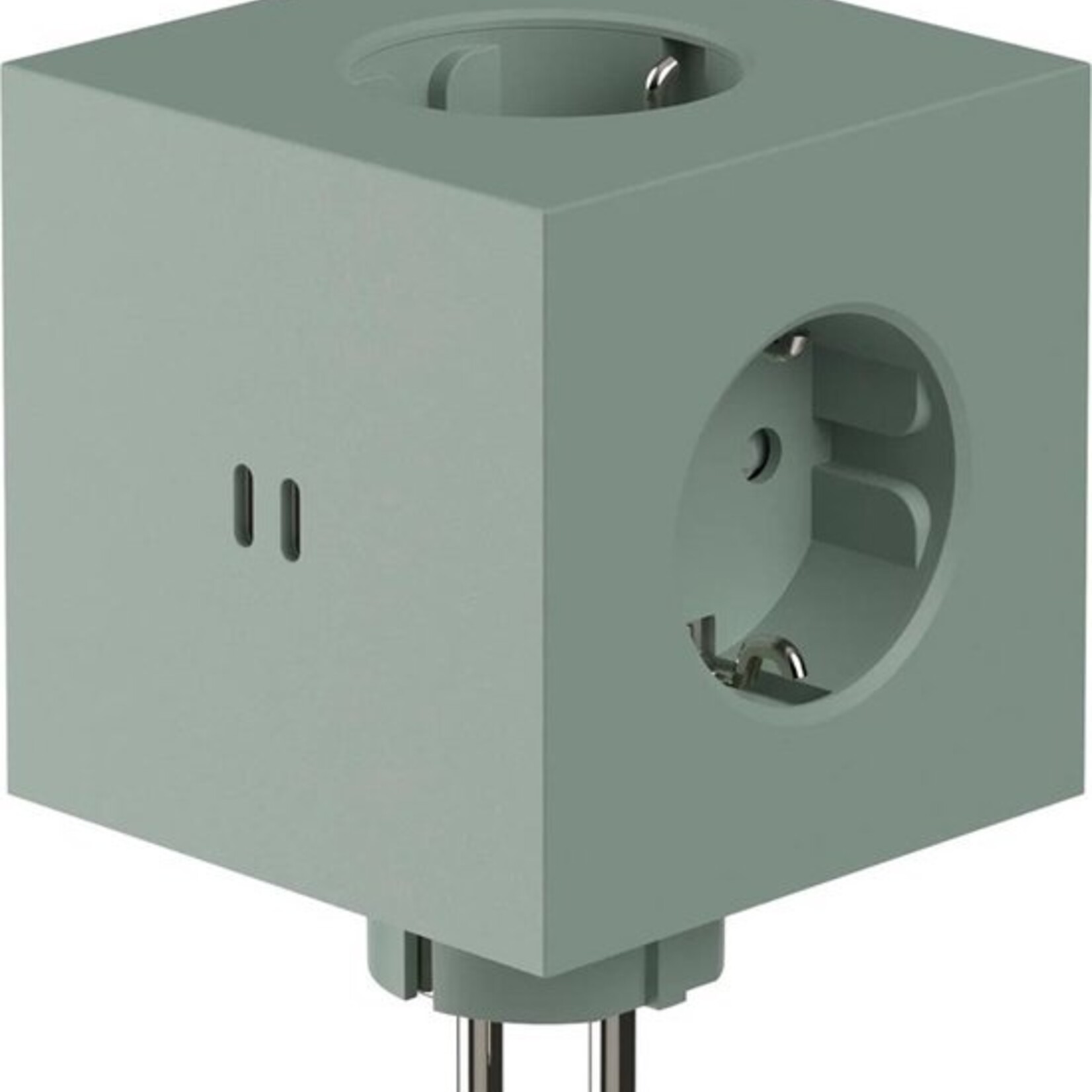 AVOLT AVOLT - Square 2 - Adapter - 30W - Dual USBC - Oak Green - Vert