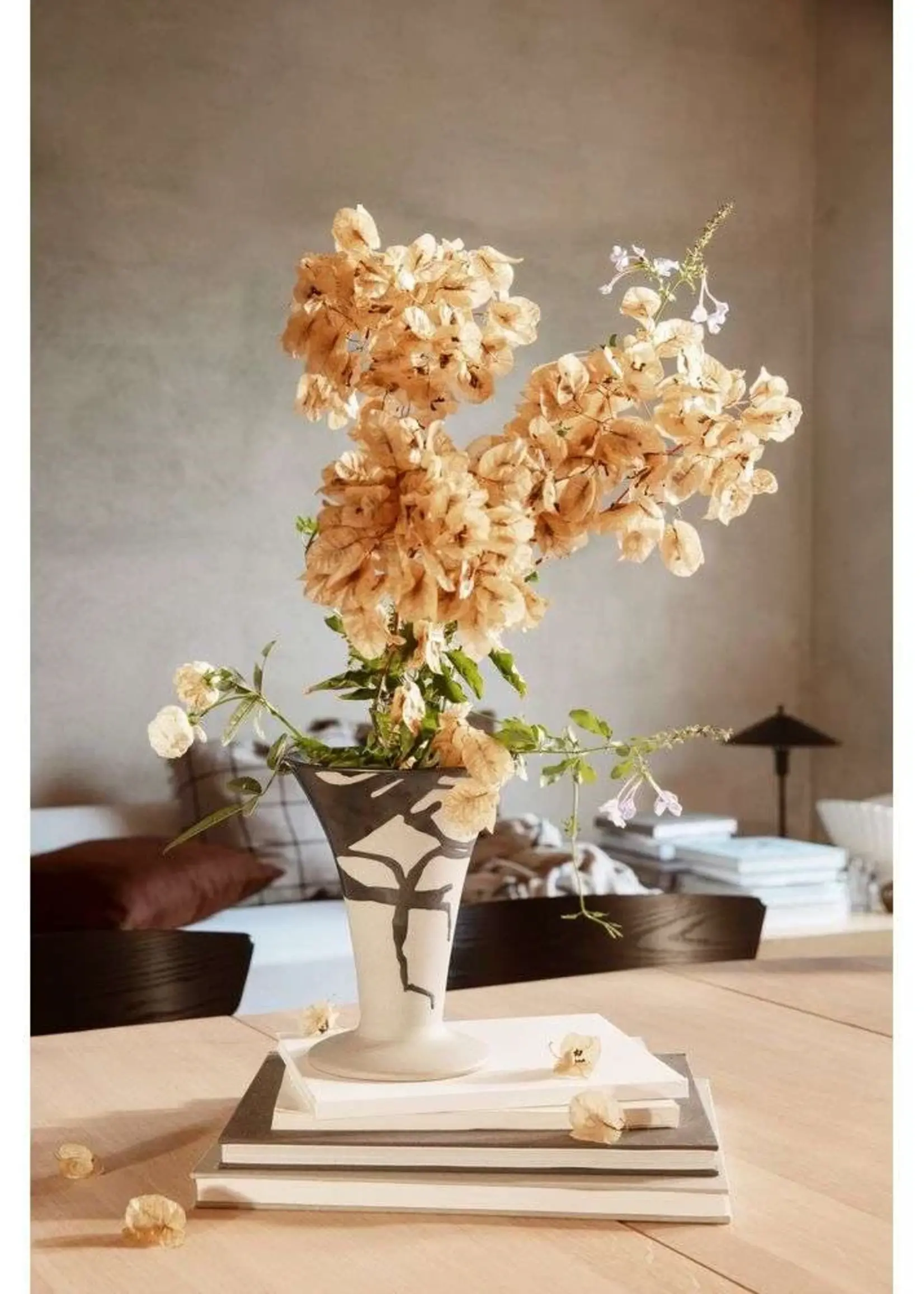 Ferm Living Ferm Living - Vase à fleurs - Sable/noir