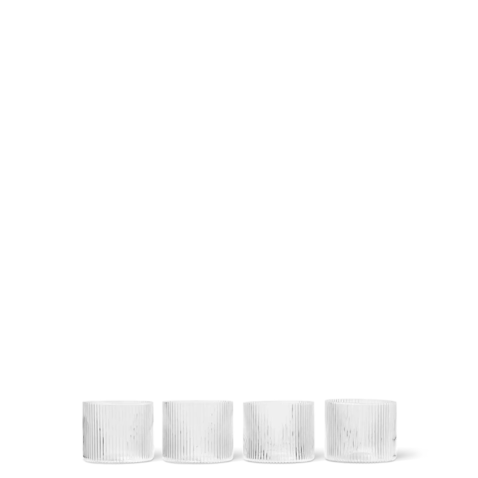 Ferm Living Ferm living - Ripple Low Glasses - Set van 4
