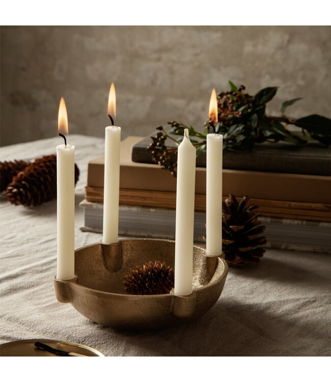 Ferm Living - Bowl - Kaarsenhouder Small - Brass - 14,6cm
