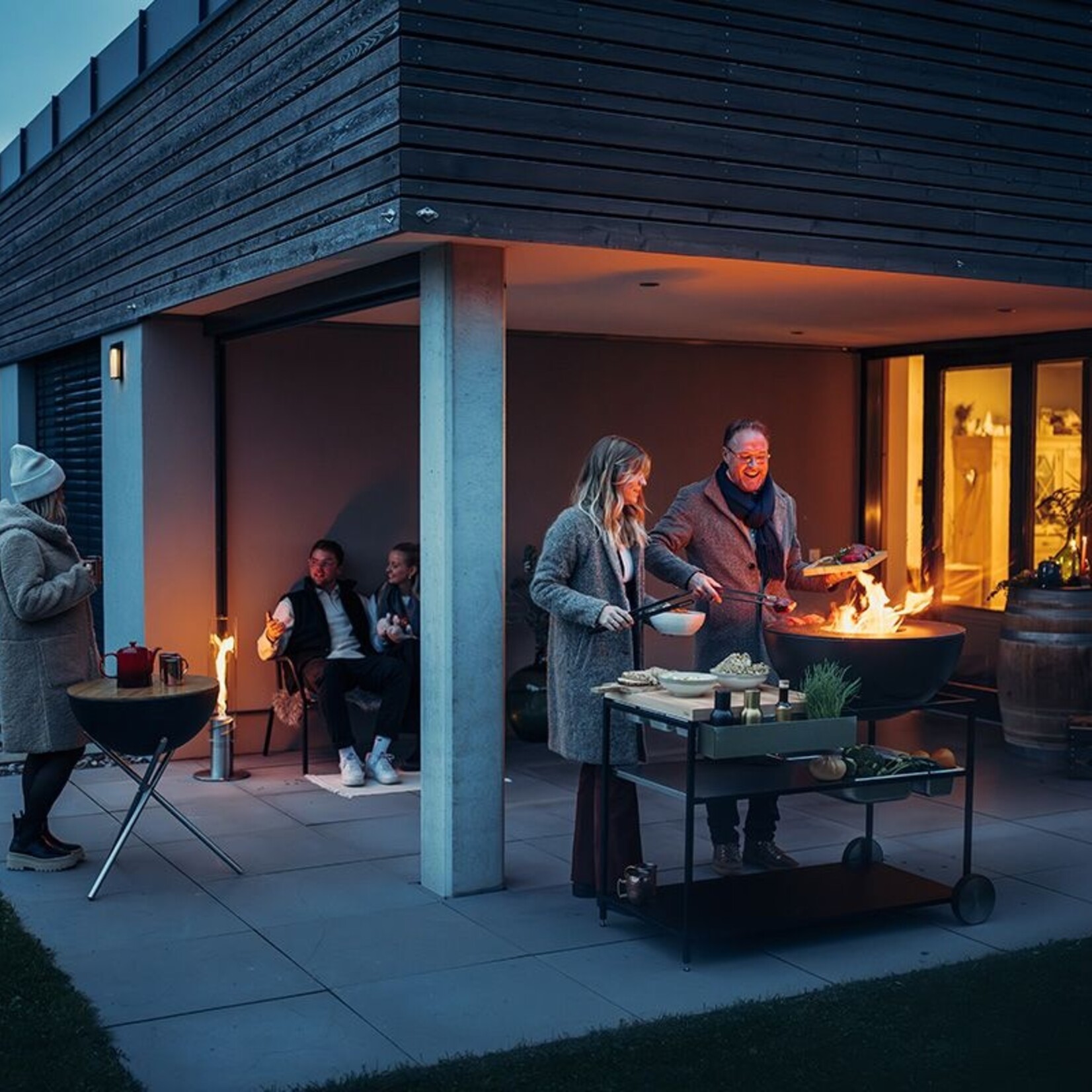 Höfats Höfats - Fire Kitchen - Bowl 70 Plancha BBQ  - set laag*