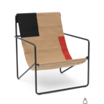 Ferm Living Desert Loungestoel - Black/Block