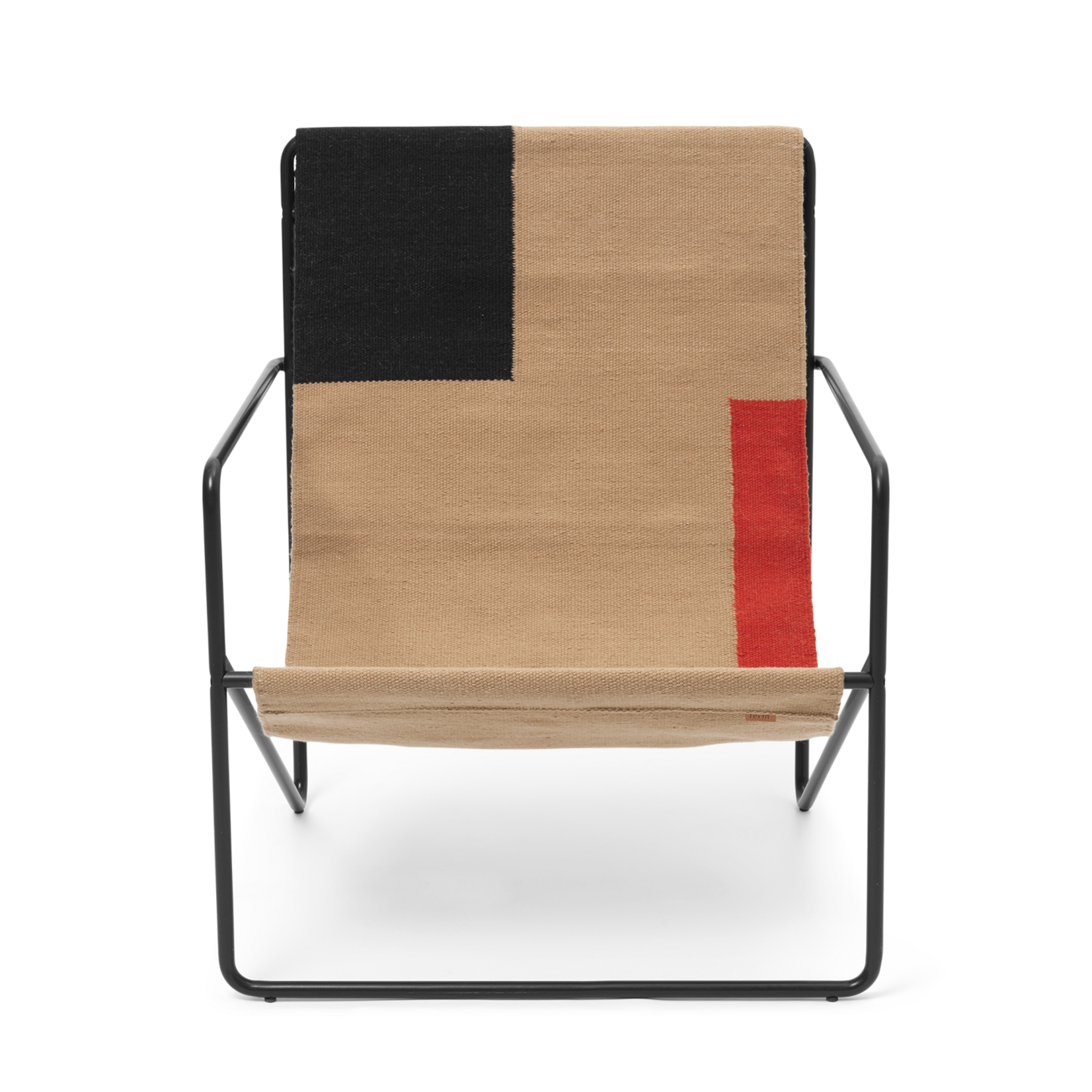 Ferm Living Desert Loungestoel - Black/Block