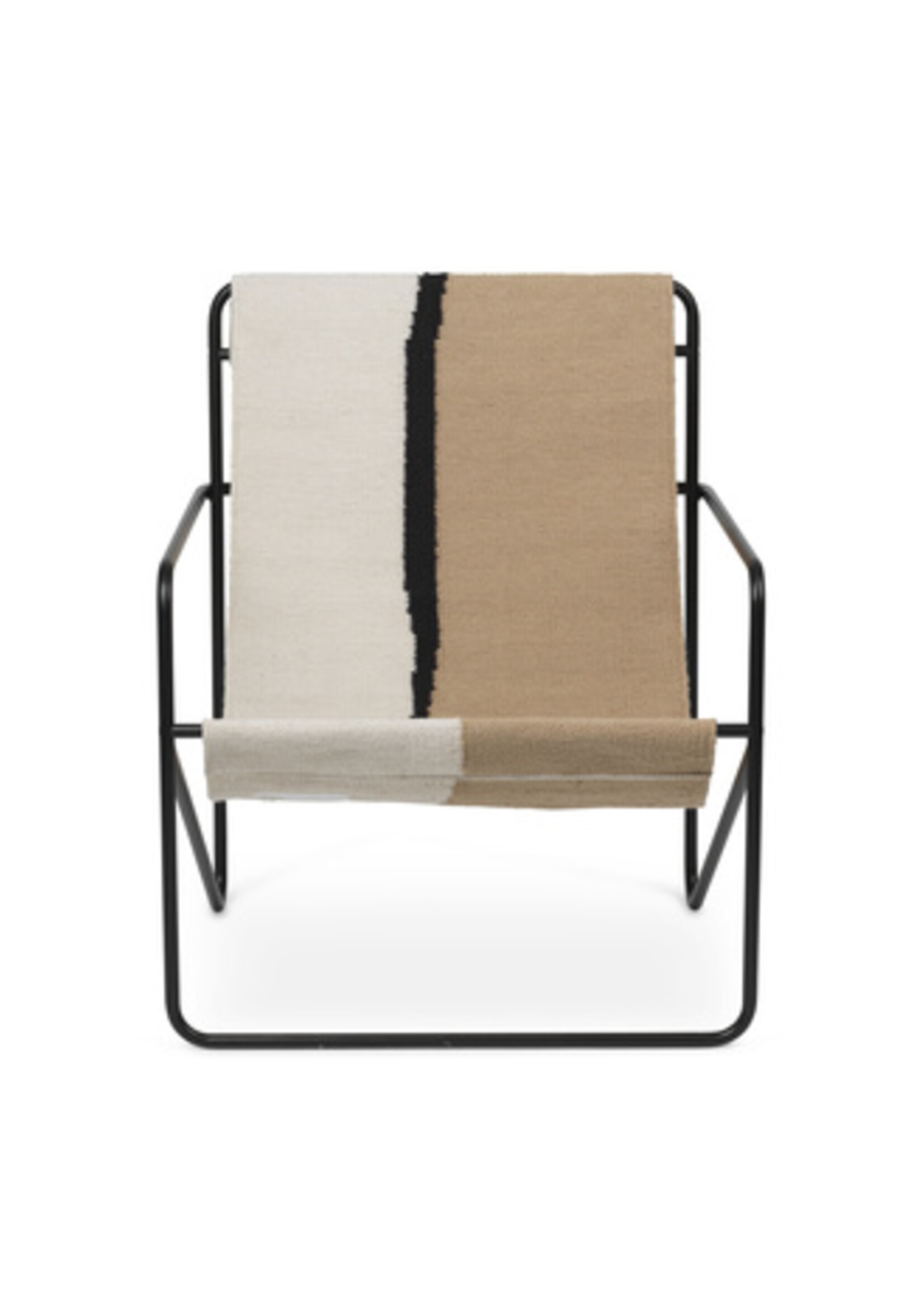 Ferm Living Desert Loungestoel - Zwart/Soil