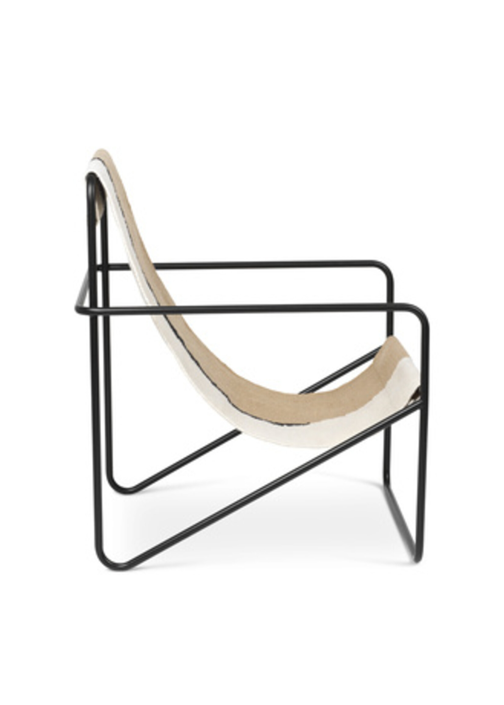 Ferm Living Desert Chaise longue - Noir/Soil