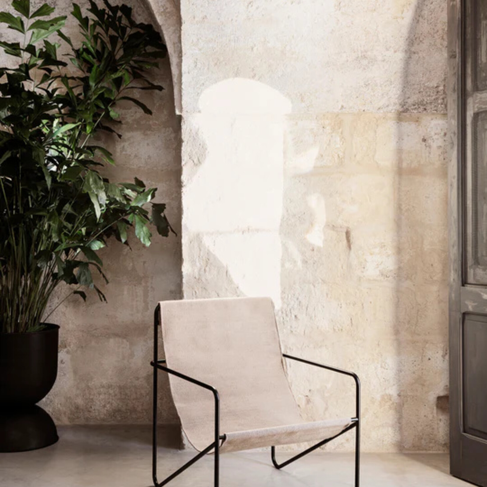 Ferm Living Desert Chaise longue - Noir/Sable