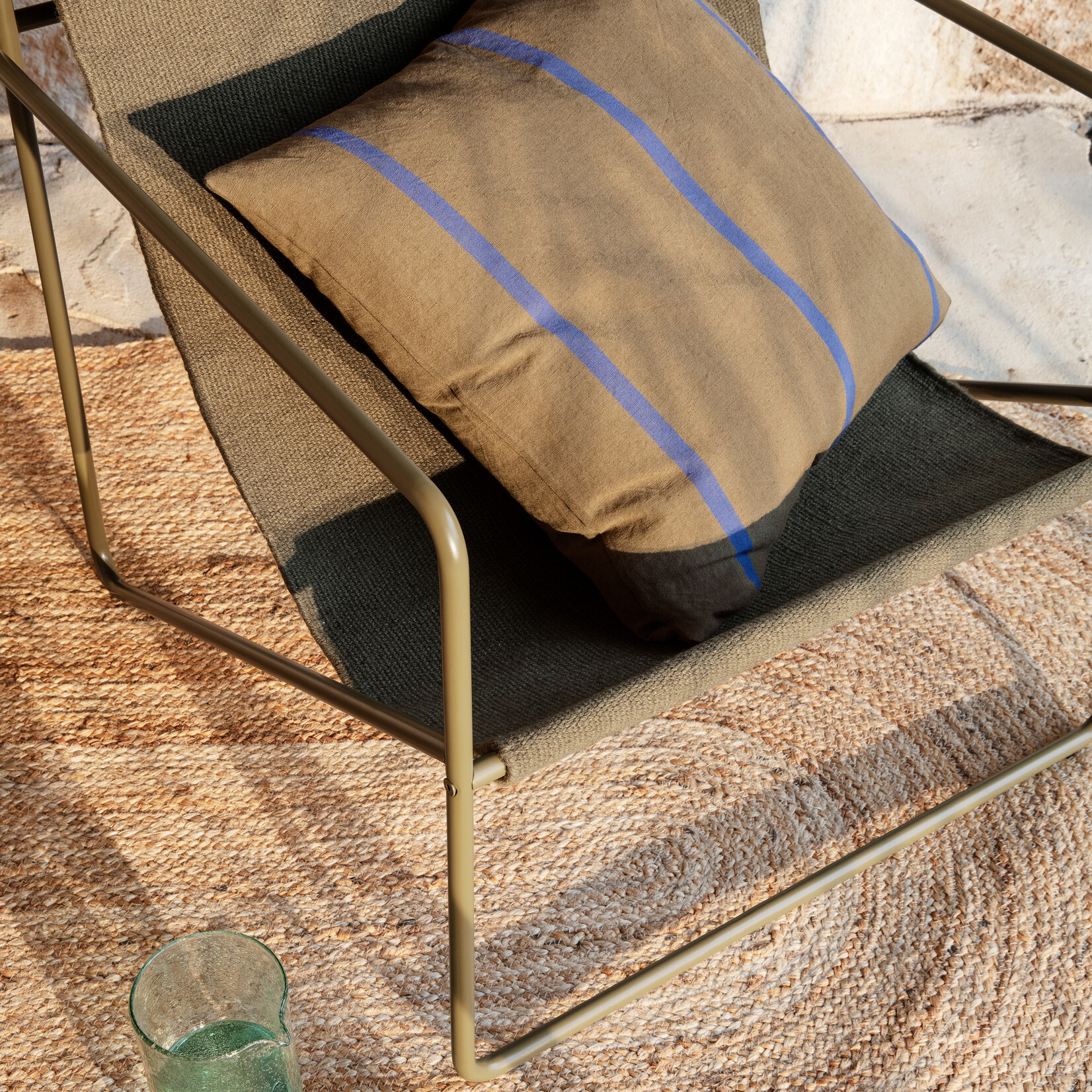 Ferm Living Desert Loungestoel - Olijf/Olijf