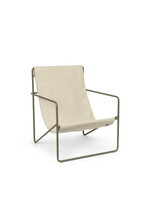 Ferm Living Desert Chaise longue - Olive/Nuage