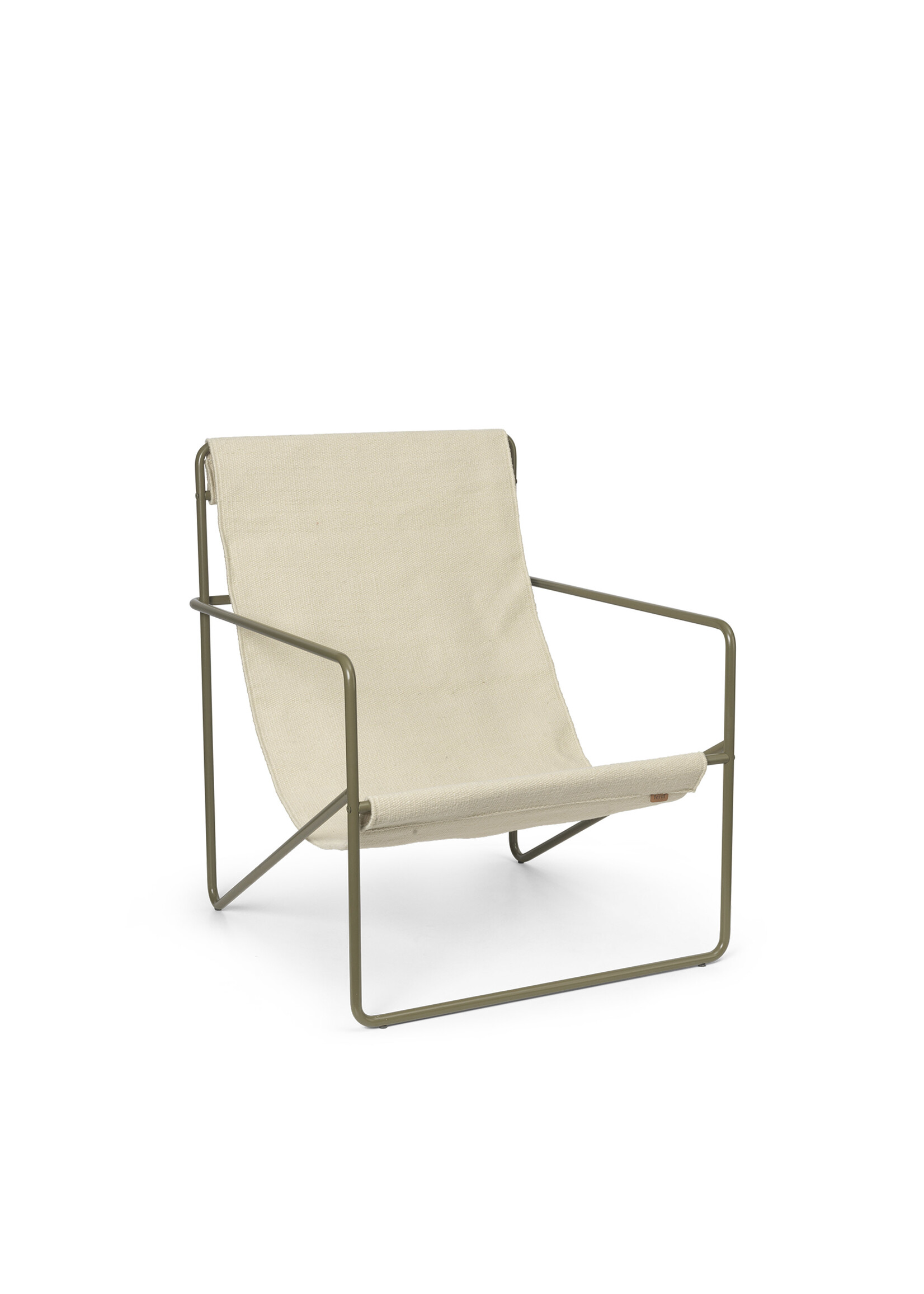 Ferm Living Desert Loungestoel - Olijf/Cloud